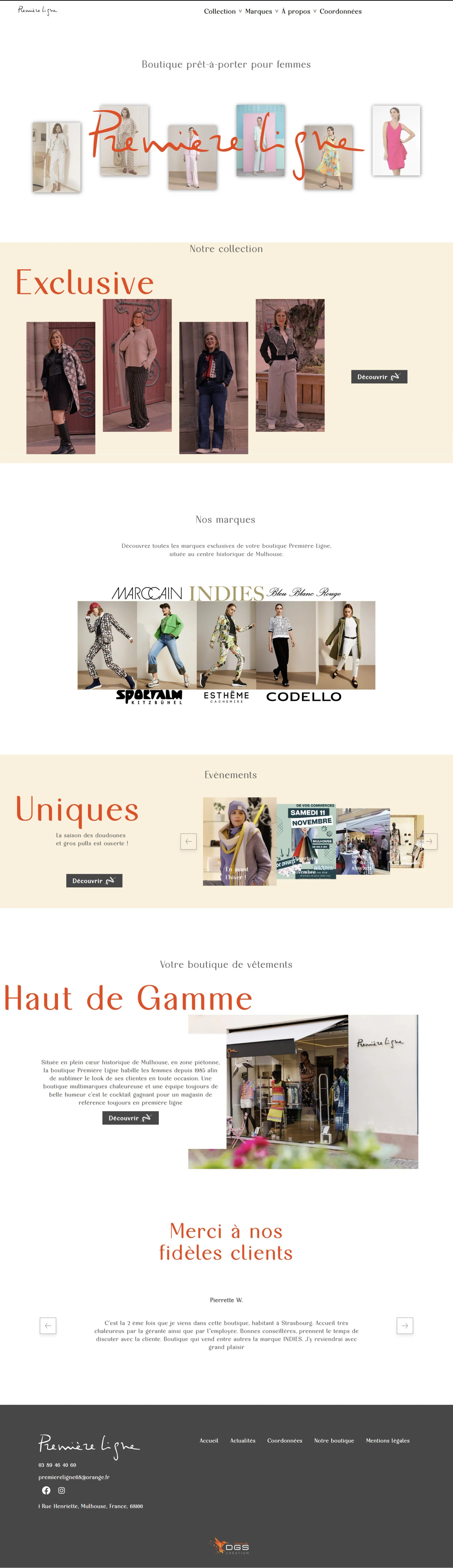 Première Ligne 68 - Boutique prêt-à-porter féminin